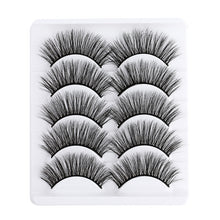 Load image into Gallery viewer, 5 pairs 5D Mink Eyelashes Natural Soft Eyelashes Extension