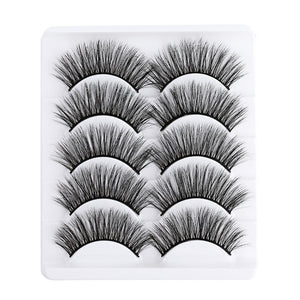 5 pairs 5D Mink Eyelashes Natural Soft Eyelashes Extension