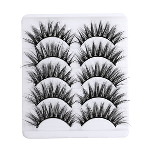 5 pairs 5D Mink Eyelashes Natural Soft Eyelashes Extension