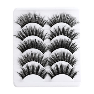 5 pairs 5D Mink Eyelashes Natural Soft Eyelashes Extension