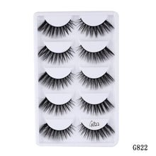 Load image into Gallery viewer, 5 pairs 5D Mink Eyelashes Natural Soft Eyelashes Extension