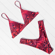 Load image into Gallery viewer, OMKAGI Bikini Micro Swimwear Women Leopard High Cut Swimming Bathing Suit Biquini Set Sexy Swimsuit Femme Brazilian Bikini 2020