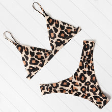 Load image into Gallery viewer, OMKAGI Bikini Micro Swimwear Women Leopard High Cut Swimming Bathing Suit Biquini Set Sexy Swimsuit Femme Brazilian Bikini 2020