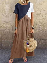 Load image into Gallery viewer, Summer 2020 Short Sleeve Maxi Dress Loose