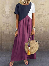 Load image into Gallery viewer, Summer 2020 Short Sleeve Maxi Dress Loose