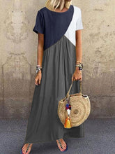 Load image into Gallery viewer, Summer 2020 Short Sleeve Maxi Dress Loose