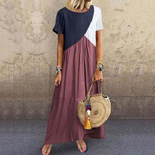 Load image into Gallery viewer, Summer 2020 Short Sleeve Maxi Dress Loose
