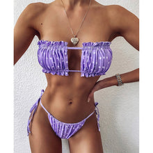 Load image into Gallery viewer, Sexy Bikini Pleated Bandeau