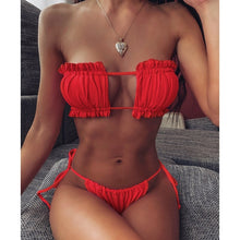 Load image into Gallery viewer, Sexy Bikini Pleated Bandeau